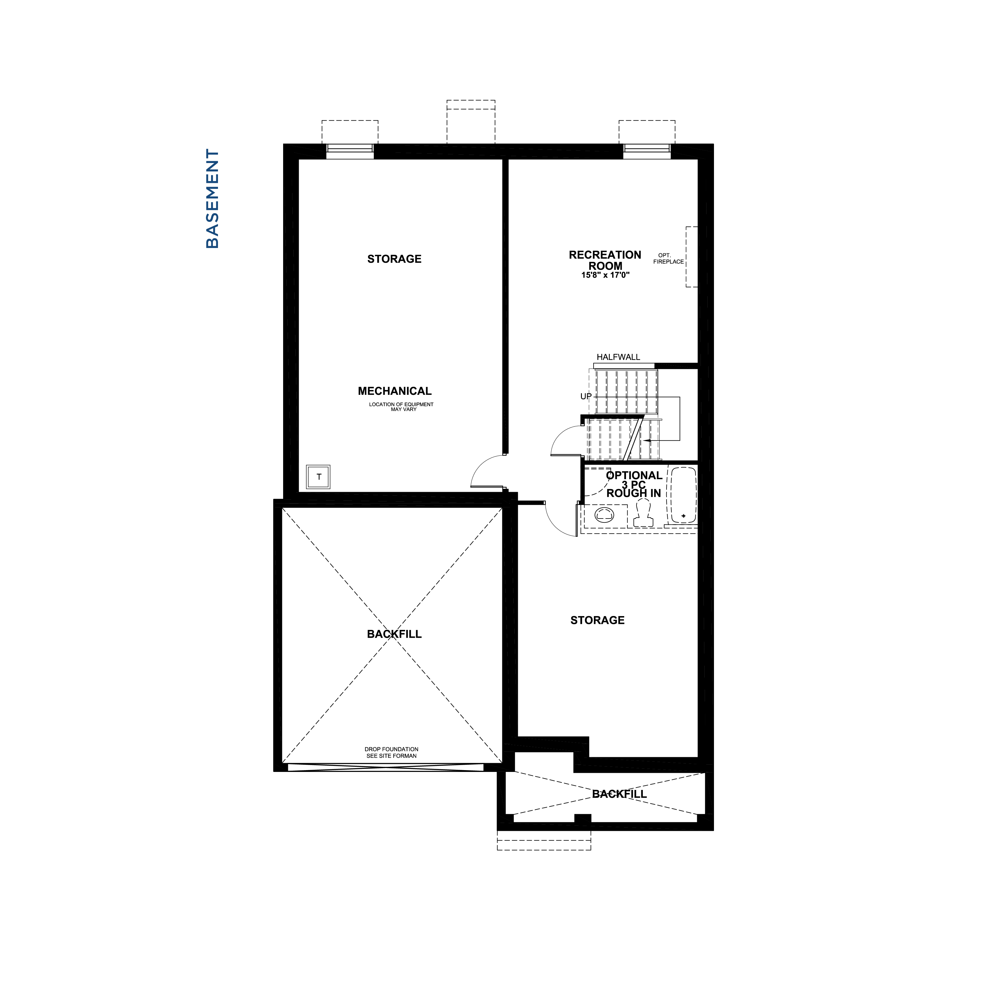 Floorplan Basement Level - Coventry