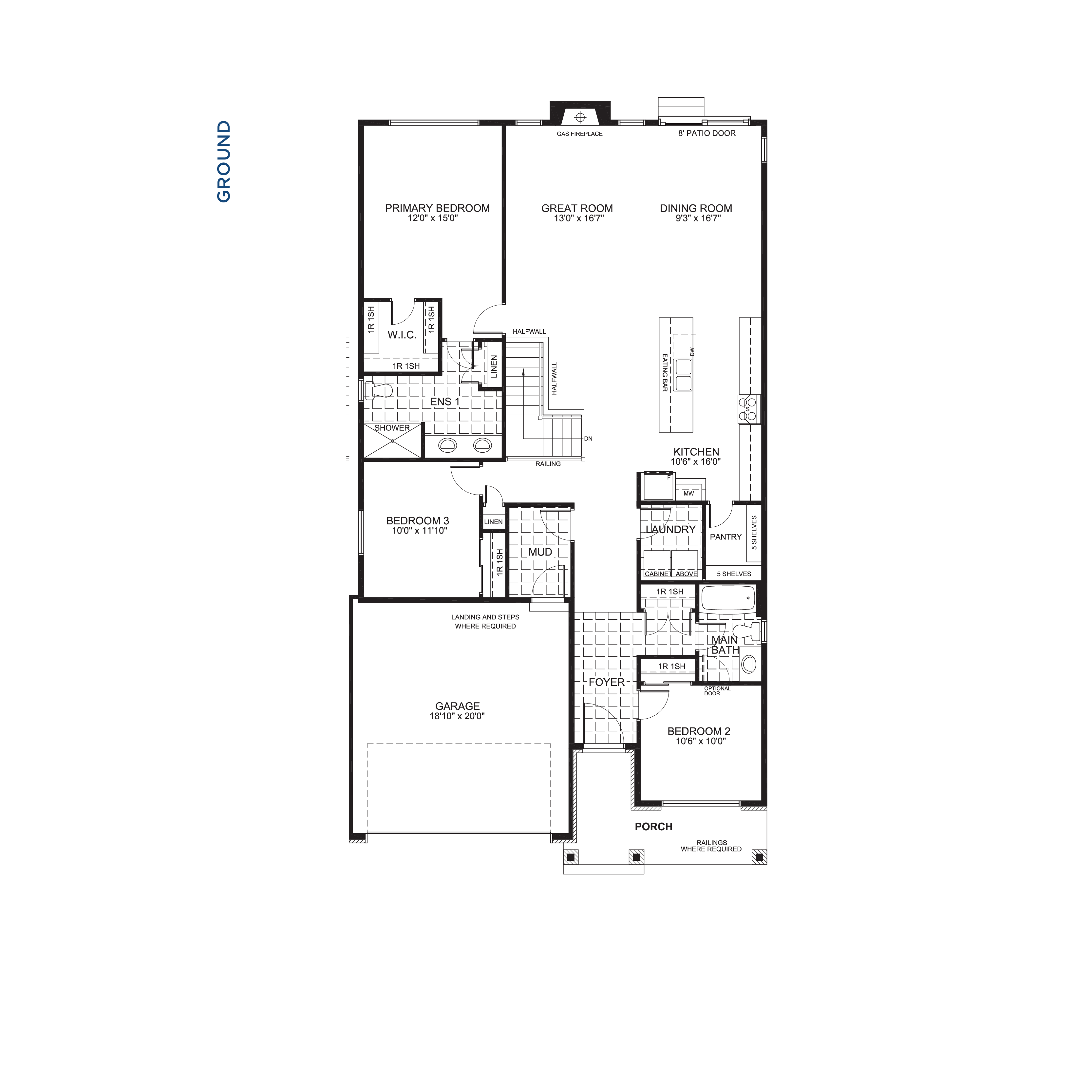 Floorplan Main Level - Maple