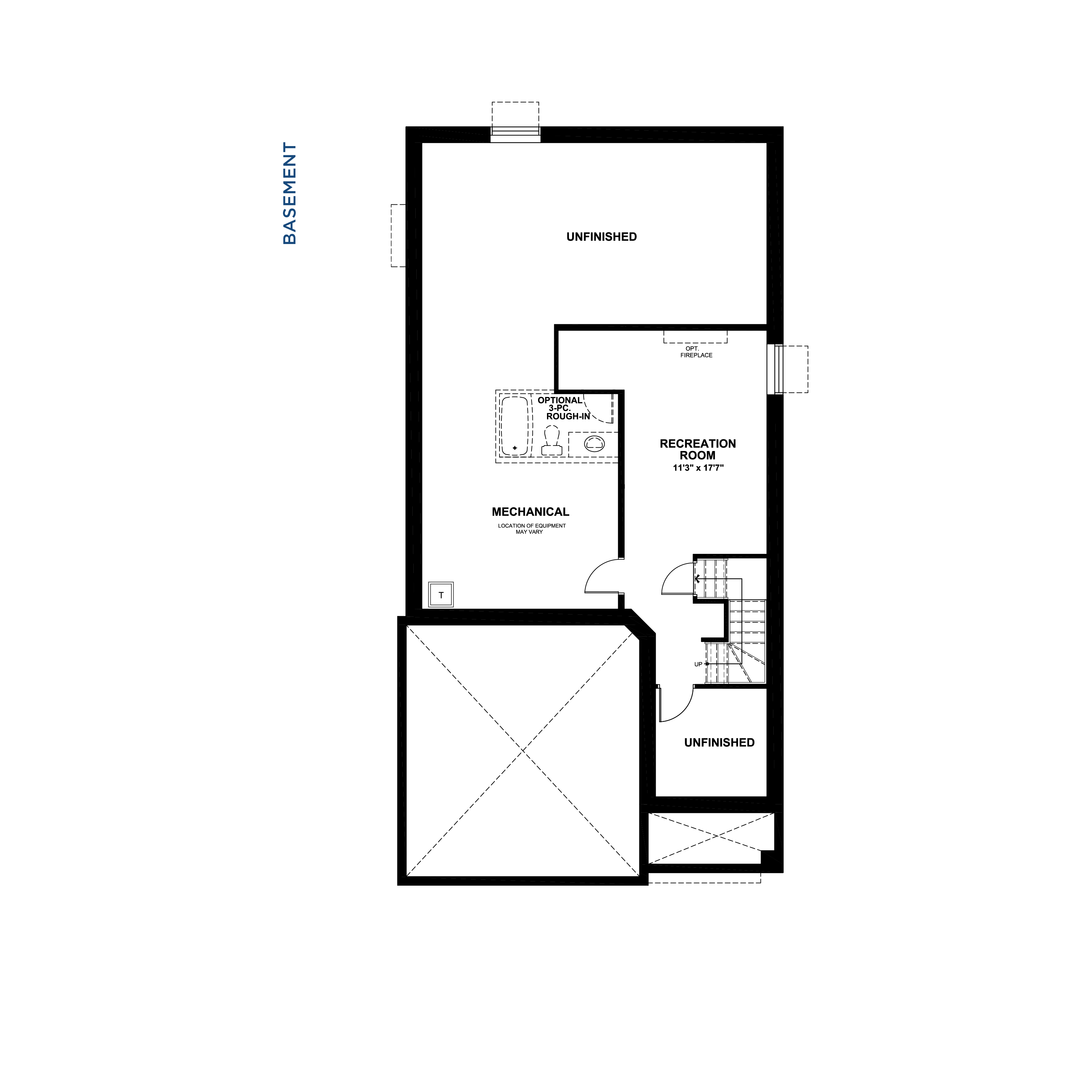 Floorplan Basement Level - Turner