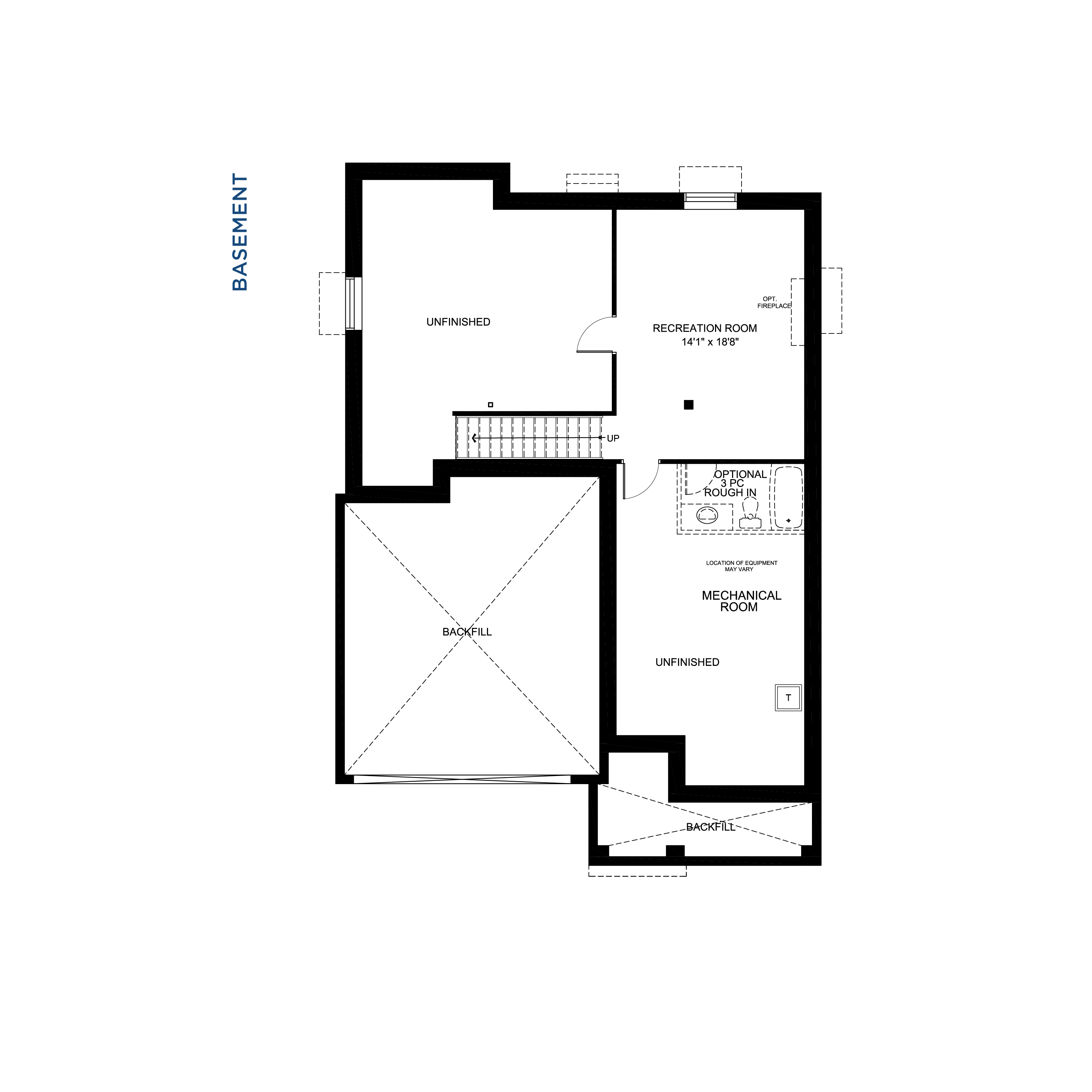 Floorplan Basement Level - Welland