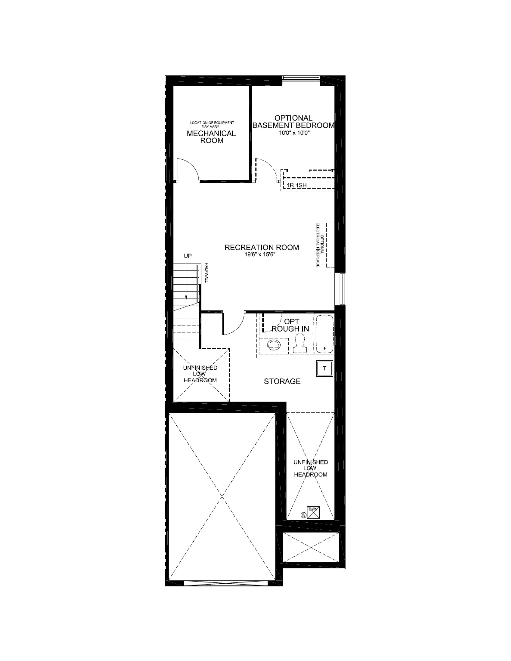 Finished Basement Floorplan