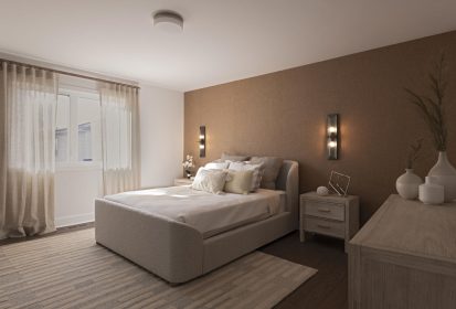 Sirius model home Primary Bedroom.