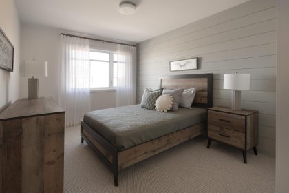 Sirius model home secondary bedroom.