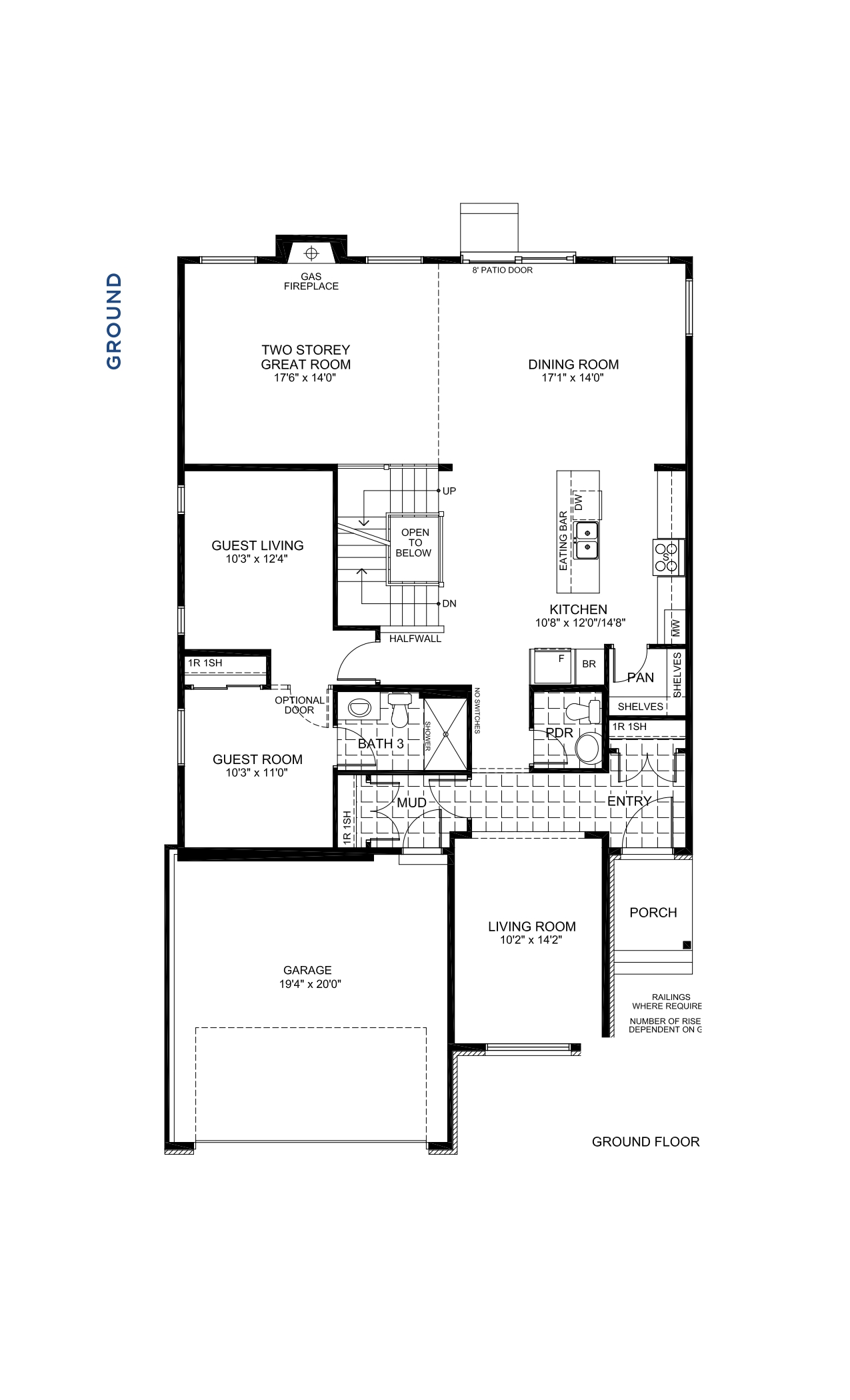 Floorplan Main Level - Bradshaw
