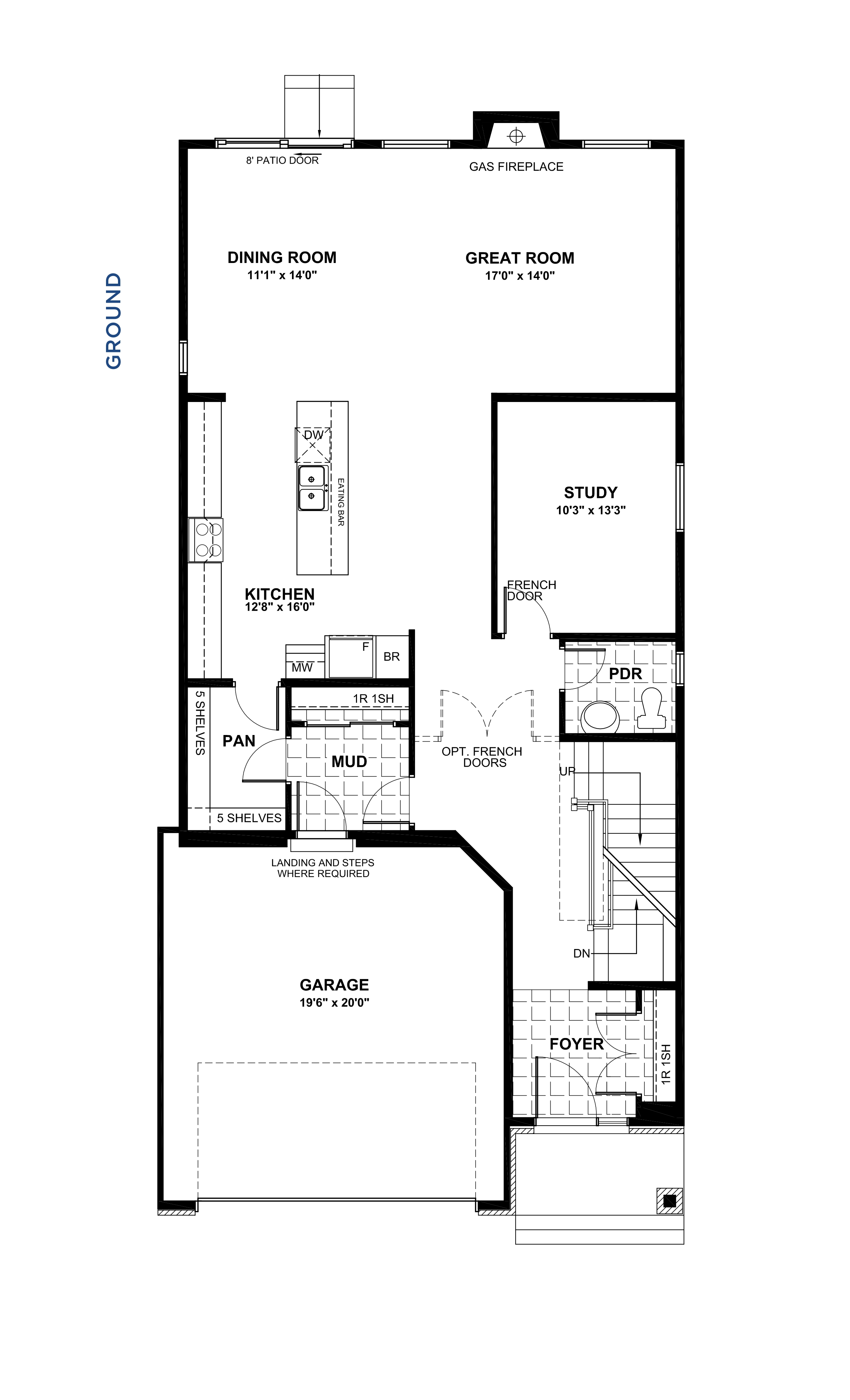Floorplan Main Level - Brighton