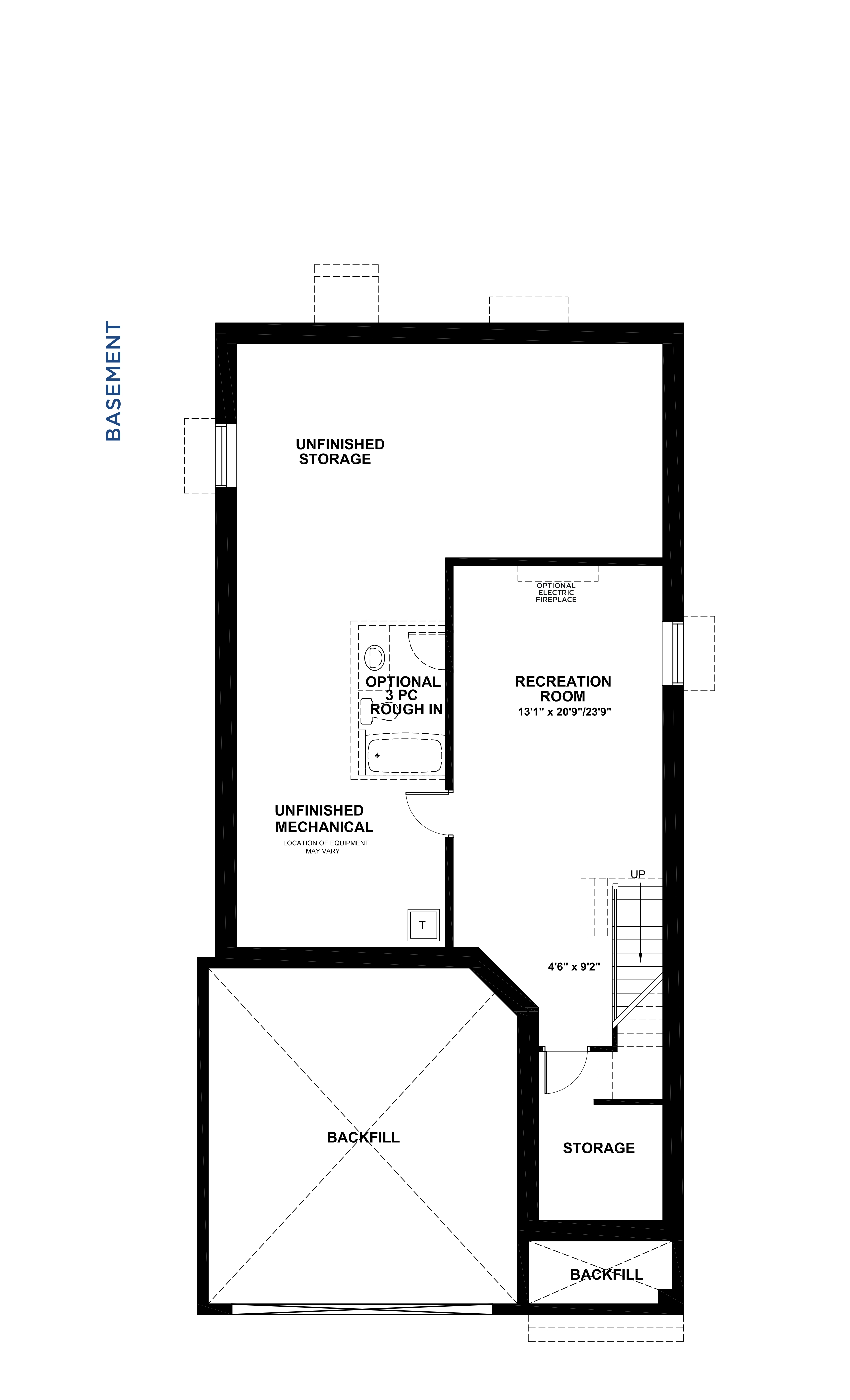 Floorplan Basement Level - Brighton