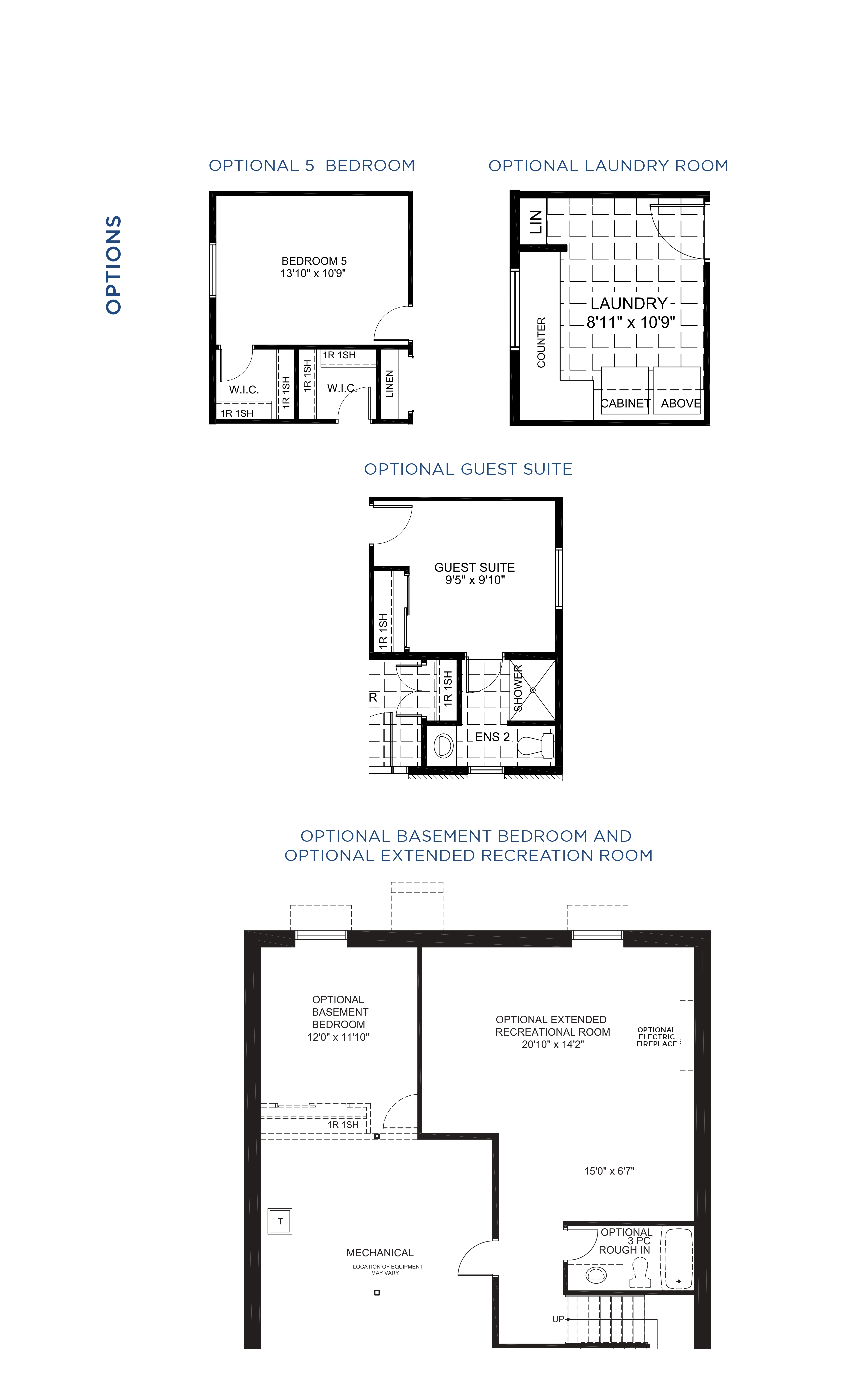 Floorplan Options - Cambridge