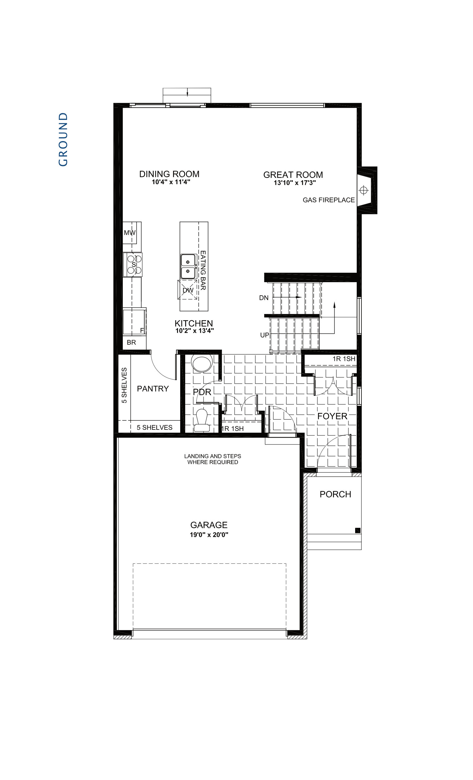 Floorplan Main Level - Capella