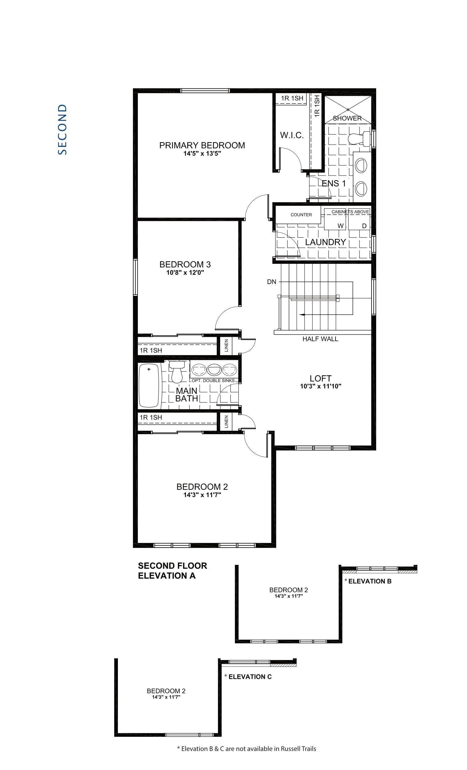 Floorplan Second Level - Capella