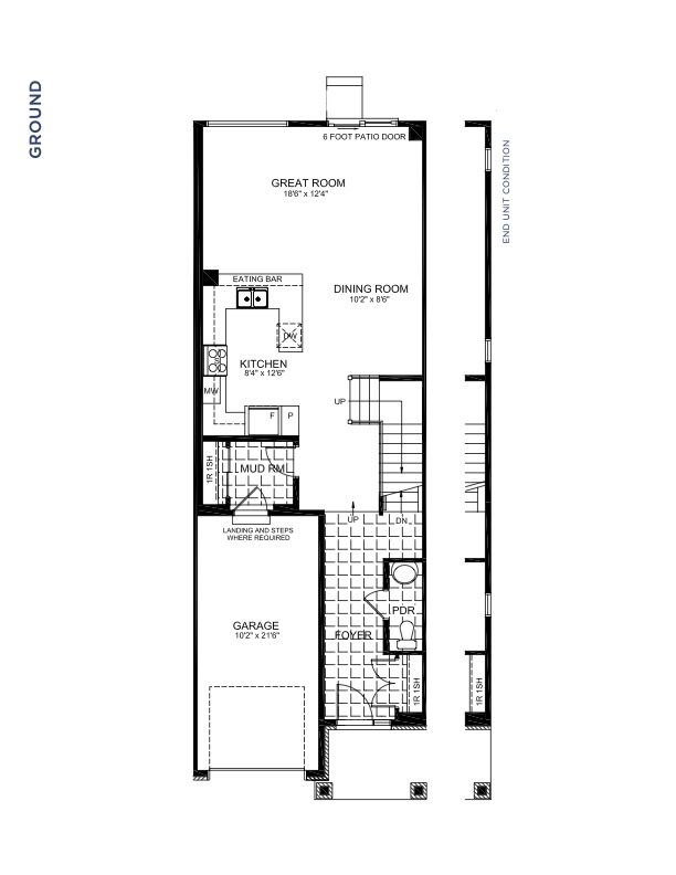 Floorplan Main Level - Cortland