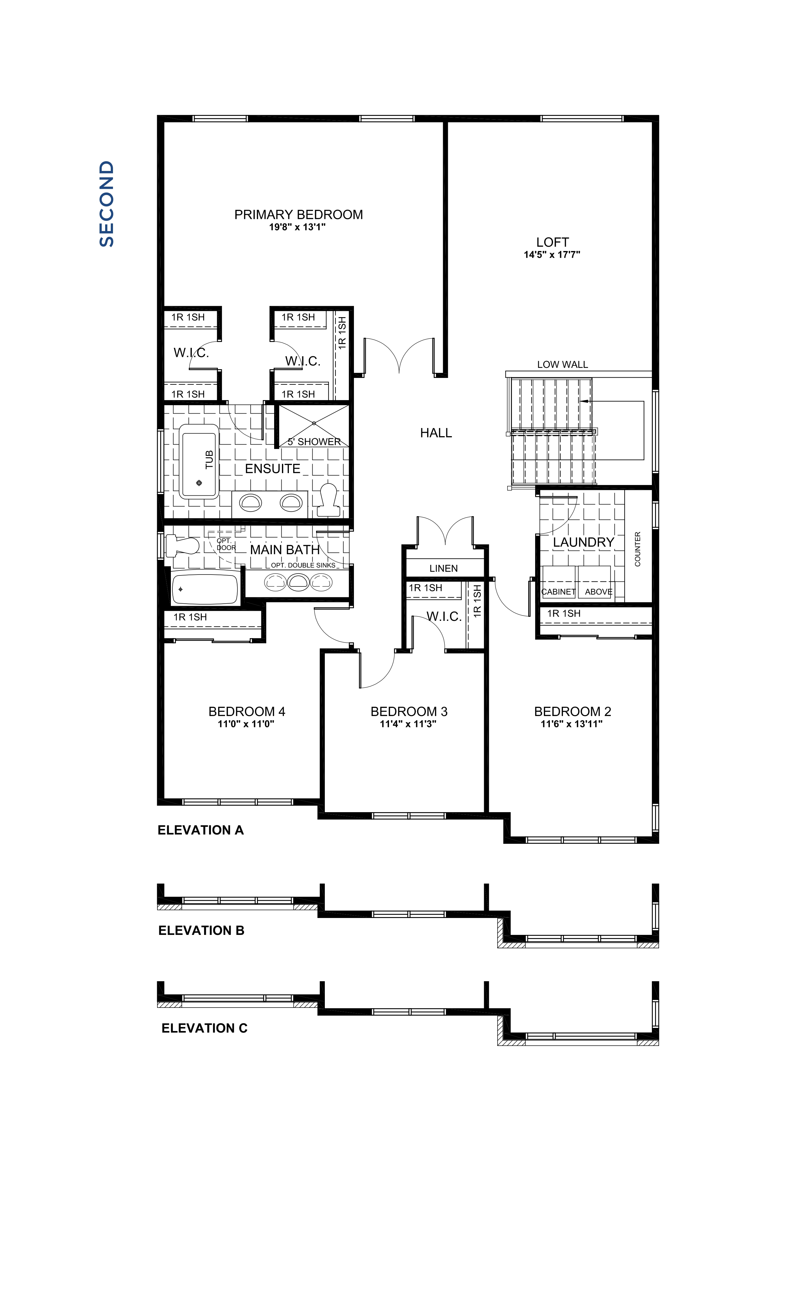Floorplan Second Level - Coventry