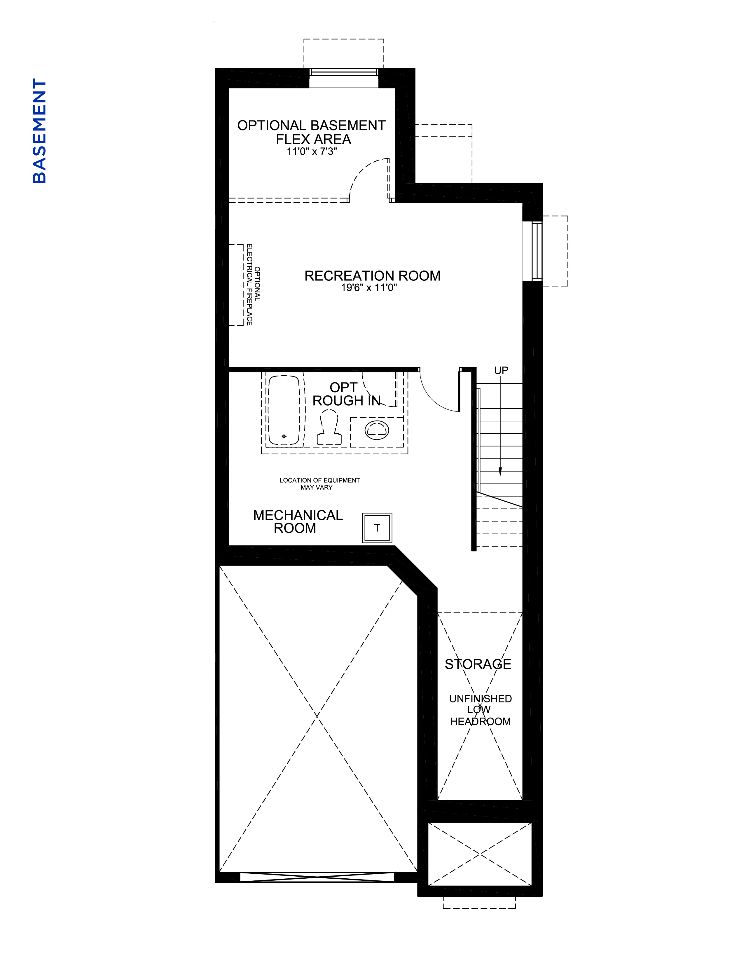 Floorplan Basement Level - Fern