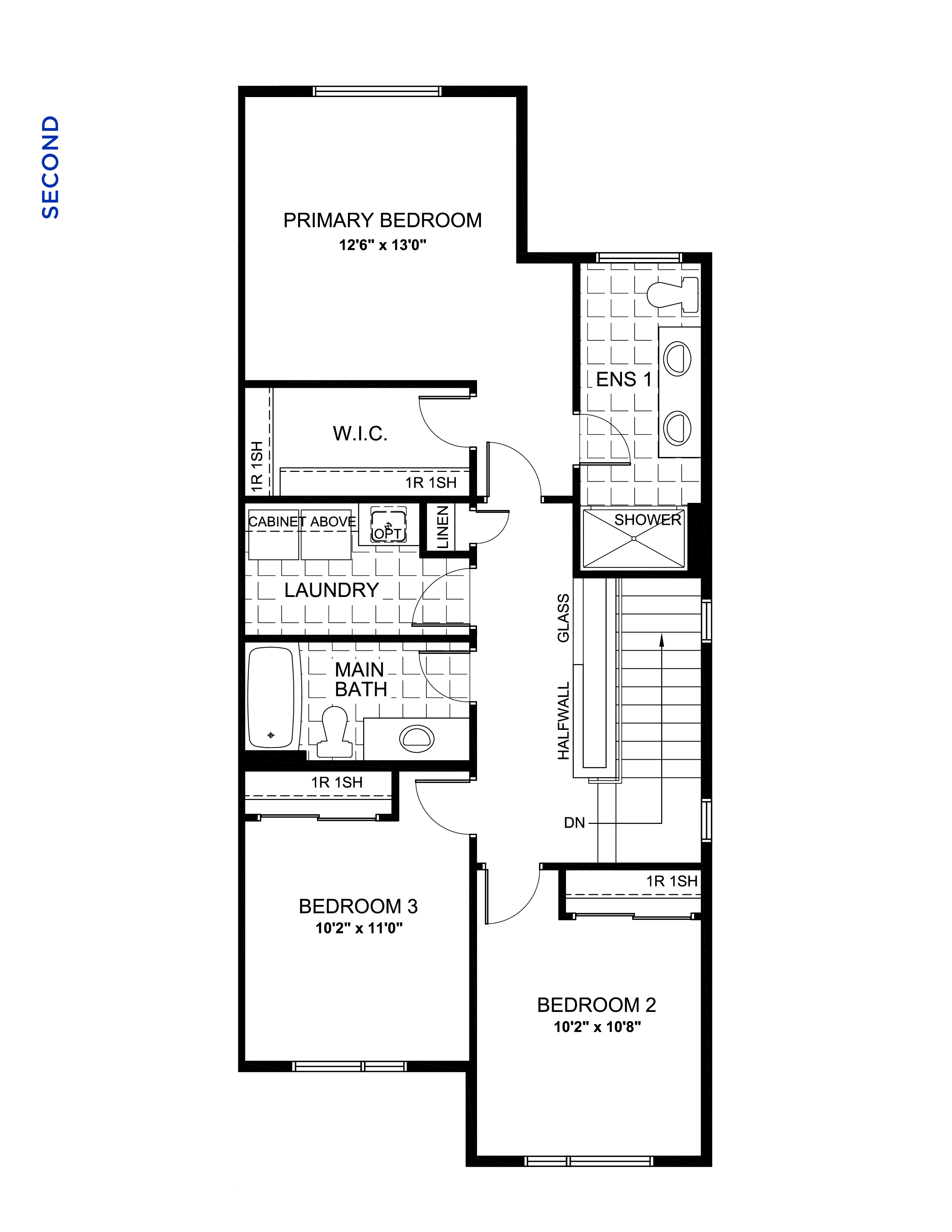 Floorplan Second Level - Fern