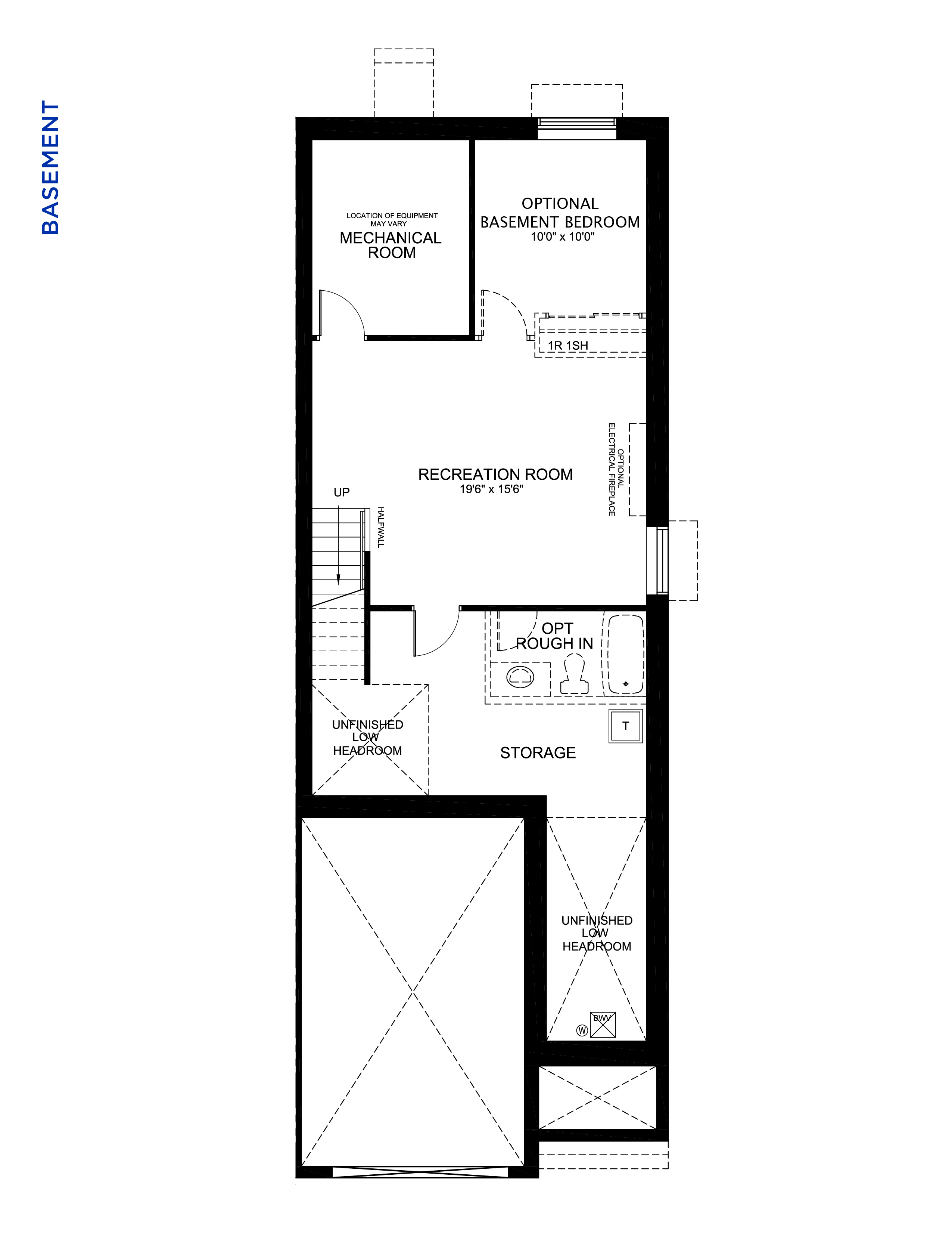 Floorplan Basement Level - Ficus