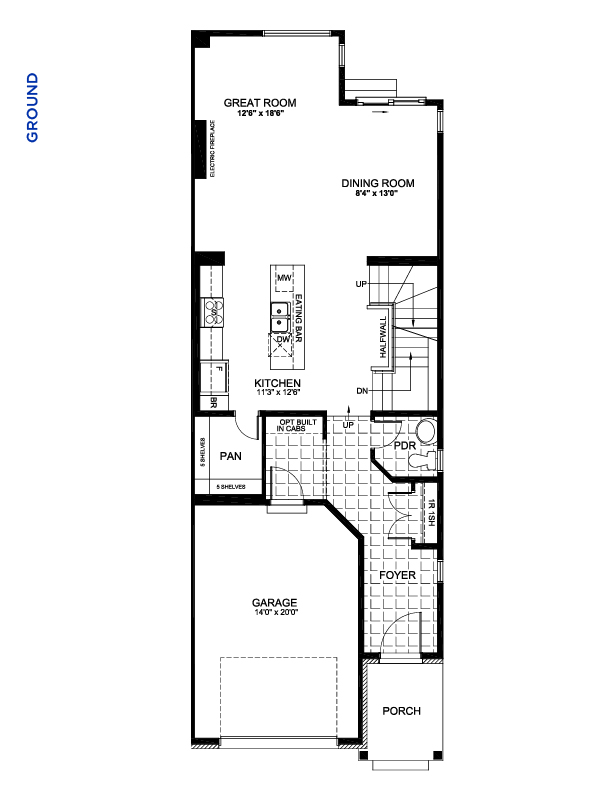 Floorplan Main Level - Ivy