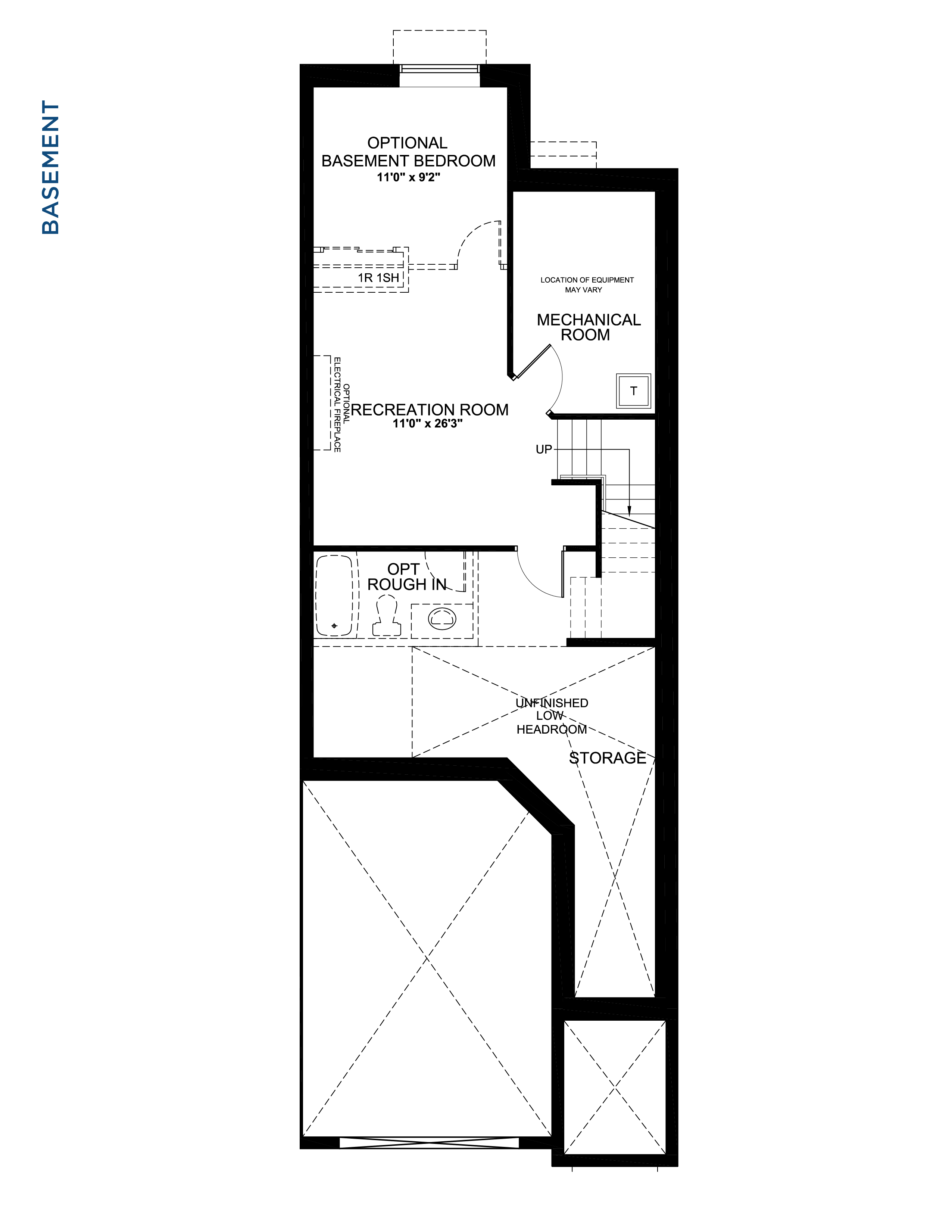 Floorplan Basement Level - Ivy