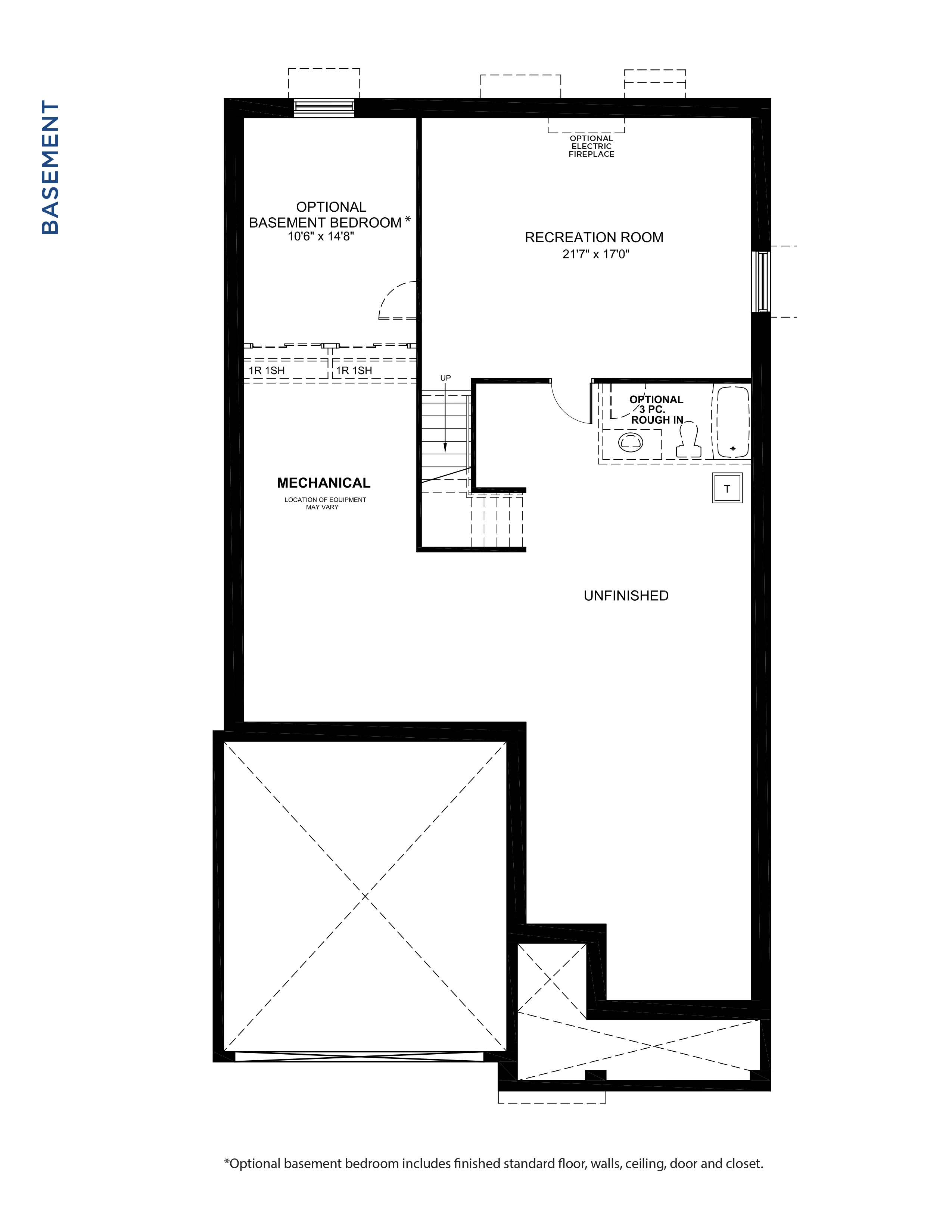 Floorplan Basement Level - Maple