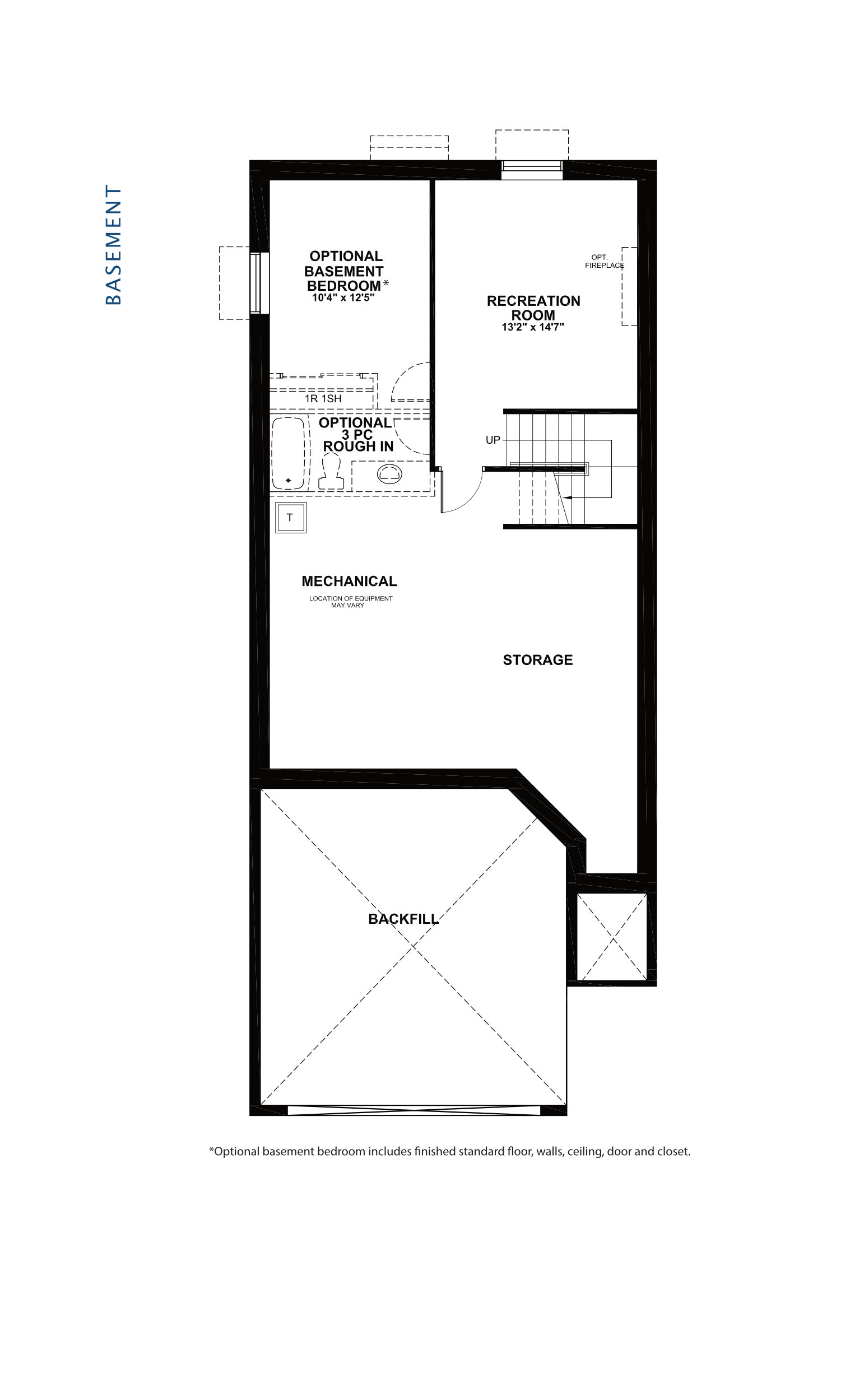 Floorplan Basement Level - Sirius