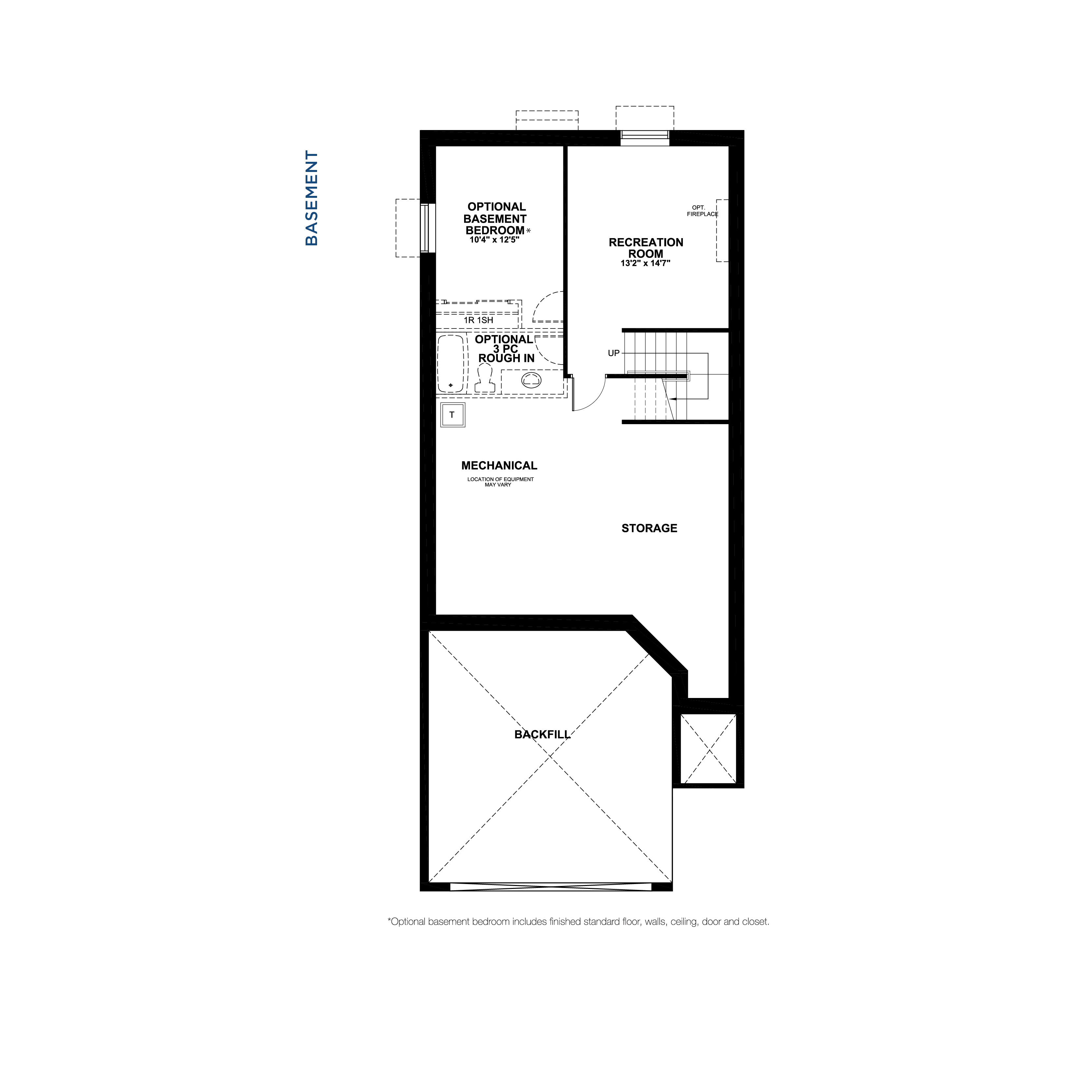 Floorplan Basement Level - Sirius