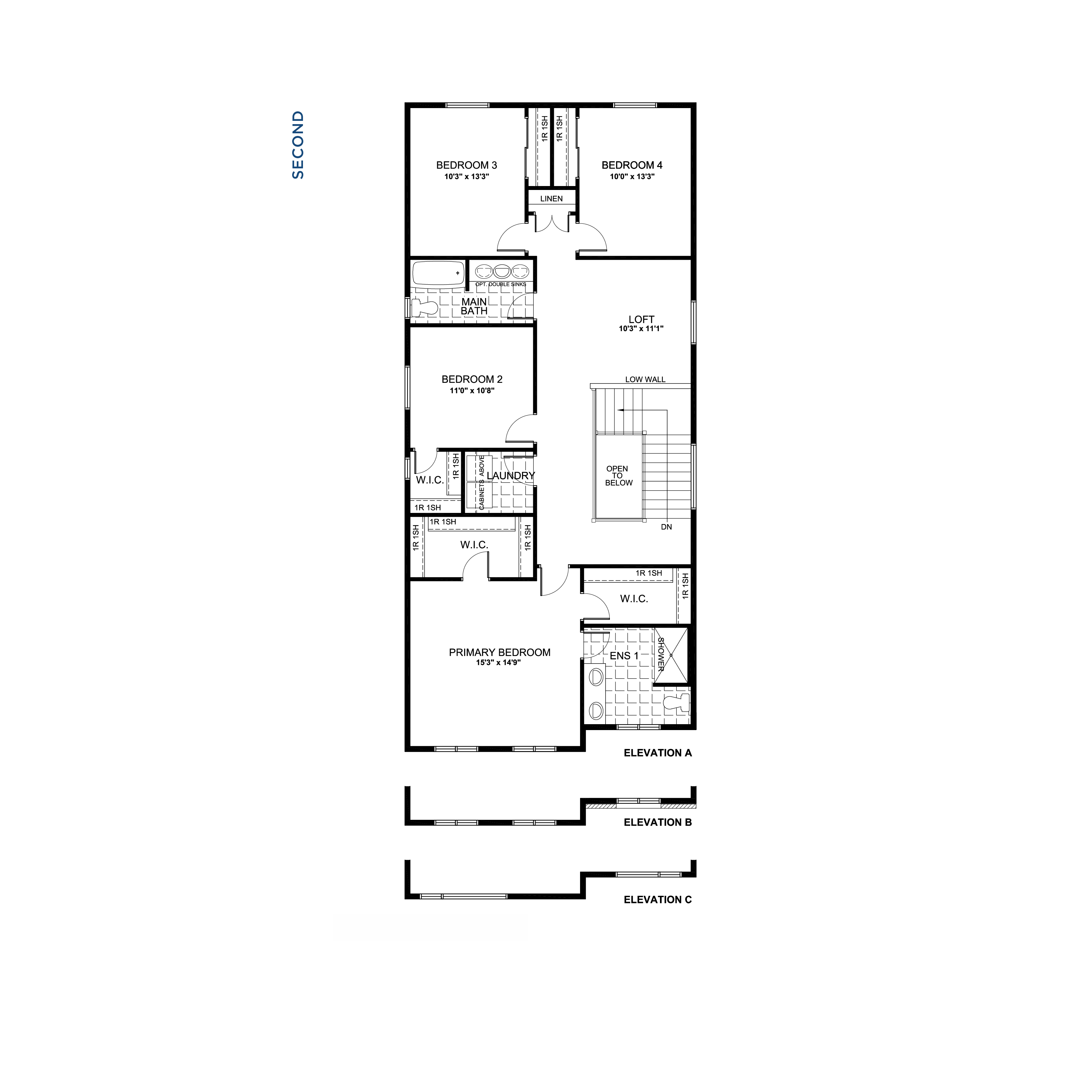 Floorplan Second Level - Vega