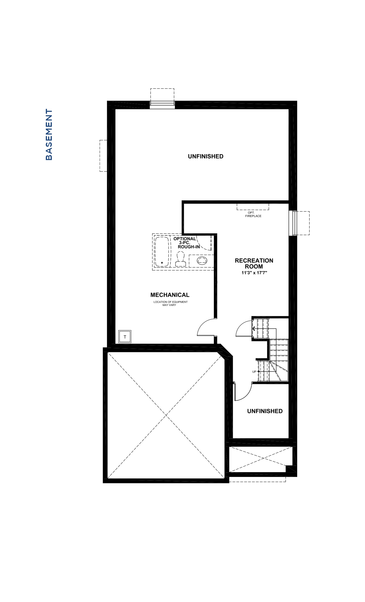 Floorplan Basement Level - Turner