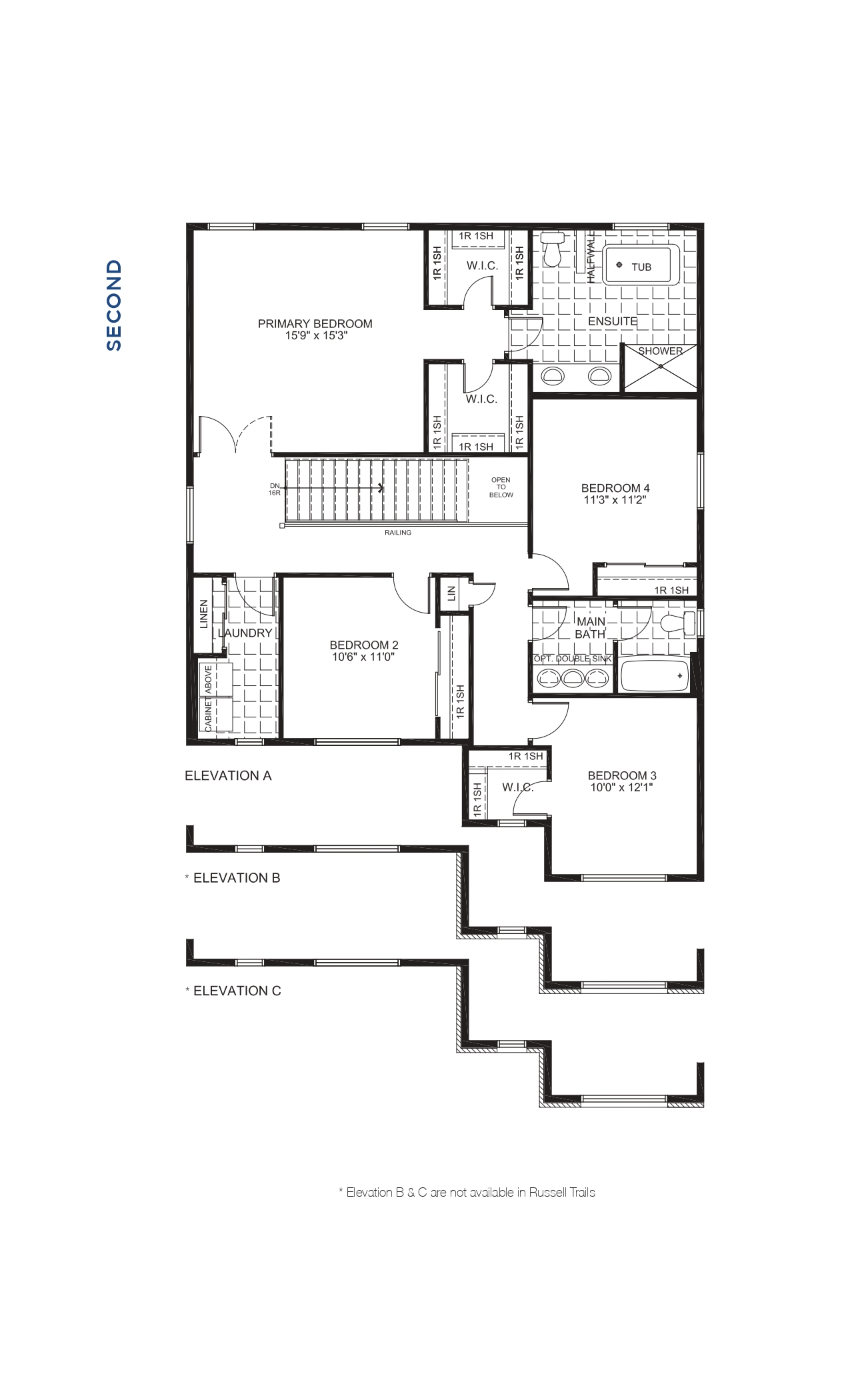 Floorplan Second Level - Welland
